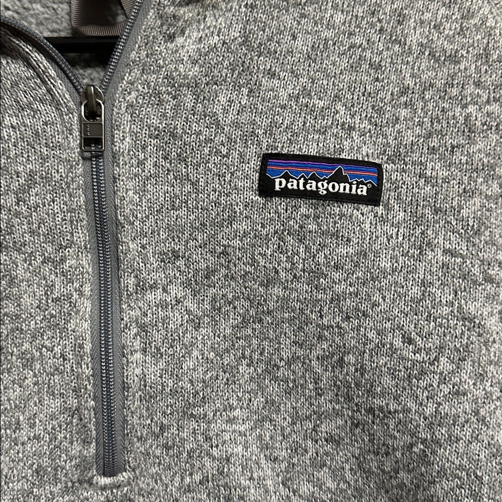 Patagonia Grey Women's Better Sweater 1/4-Zip Fleece Medium - Picture 3 of 5